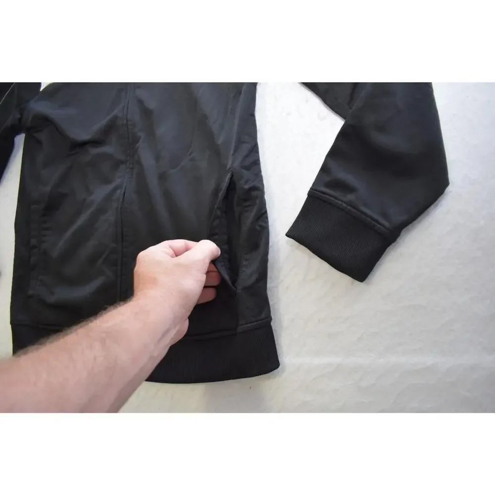 Puma Track Jacket‎ Full Zip Black Long Sleeve Athletic Sweater Boys Size Large